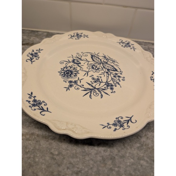 Sheffield Home Other - Vintage Blue Dresden By Sheffield‎ 10" Dinner Plate